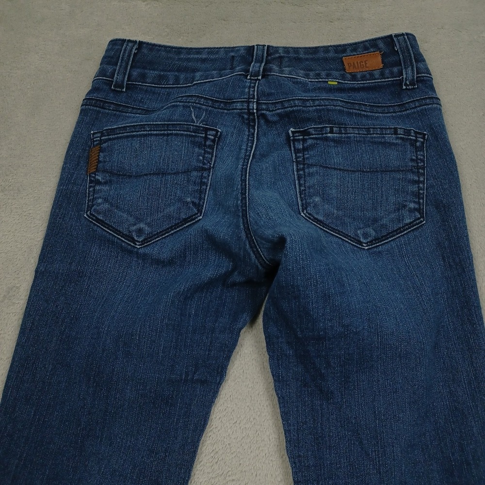 Paige Jeans Womens 24 Blue Denim Hidden Hills Straight Stretch‎ Modern Pockets - Picture 6 of 8